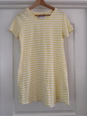 Addison Bay Yellow and White Striped Tee
